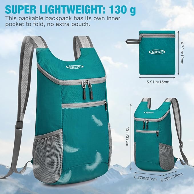 G4Free Lightweight Packable Hiking Backpack - Image 6