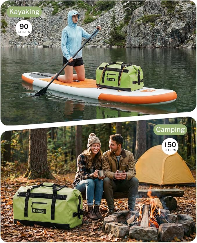 Gonex Waterproof Duffel Bag, 150L Heavy Duty Dry Duffle Bag - Image 7