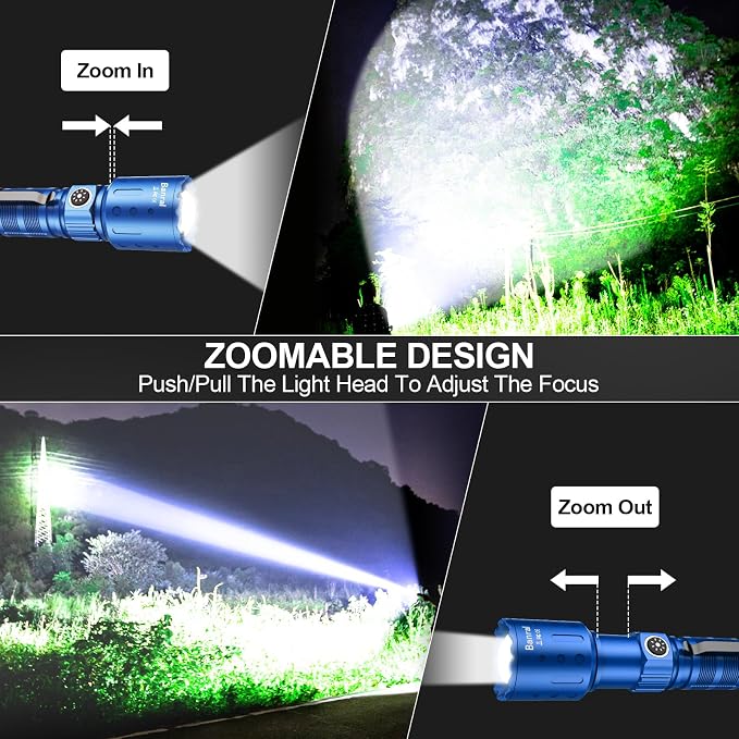 Banral Flashlights High Lumens Rechargeable, Super Bright Long Range Small - Image 5