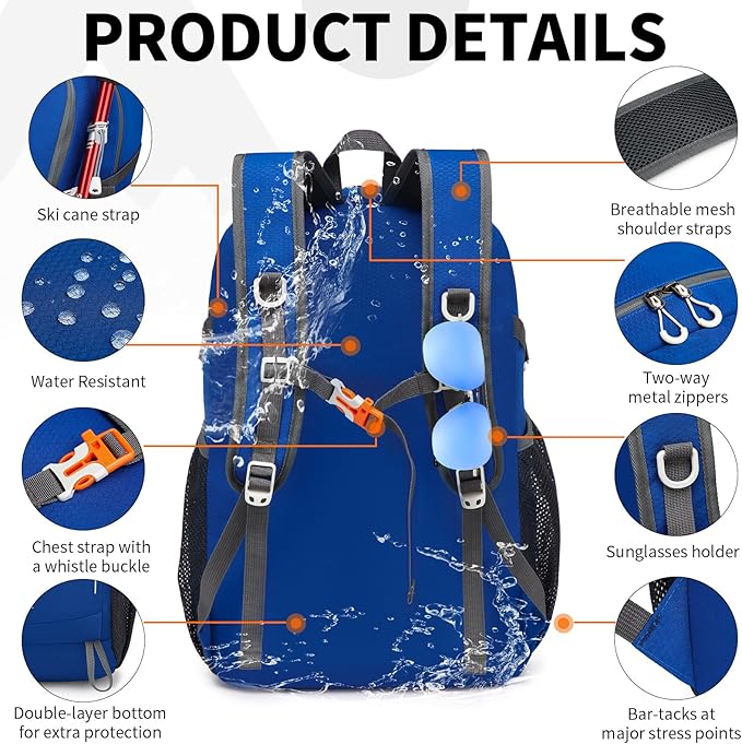 45L Lightweight Packable Backpack – Durable Foldable Daypack - Image 3