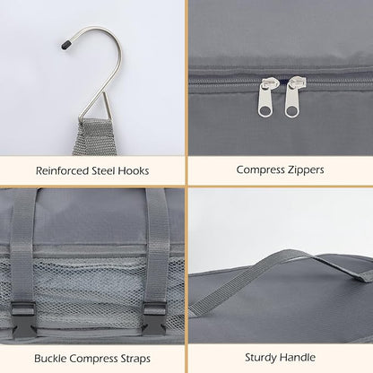 Surblue Hanging Travel Shelves Compression Packing Cube - Image 6