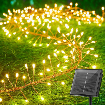 120LED 10FT Solar Fairy Lights Outside Waterproof, 8 Lighting Modes IP65 by Brightown