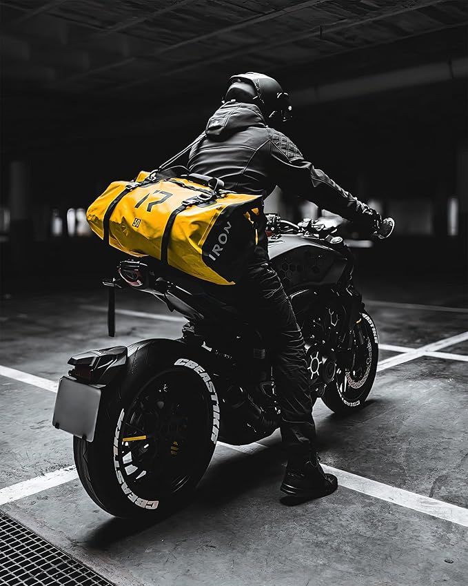 BORLENI Waterproof Motorcycle Dry Duffel Bag Luggage Tail Bag - Image 2