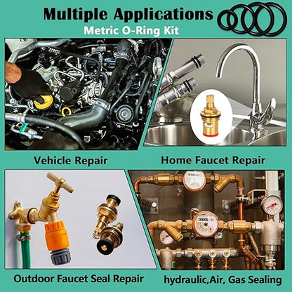 XBVV 37 Size 1075 Pcs Faucet Washers & O-Rings Kit & Plumbing Gasket 3-in-1 - Image 5