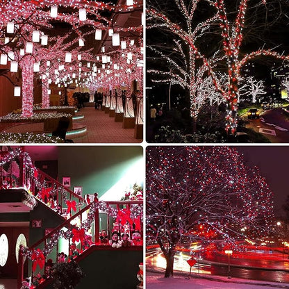 OZS 4 Pack 320LED Solar Christmas String Lights Outdoor, Waterproof 8 Modes - Image 9