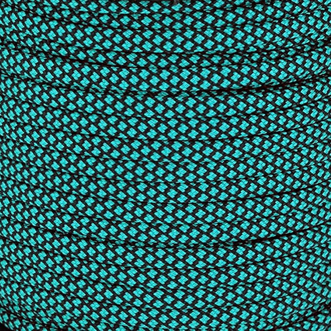 MOOCY Diamond Pattern Paracord 550 Blue Black, 5/32 in x 164 ft, 7 Inner by MOOCY