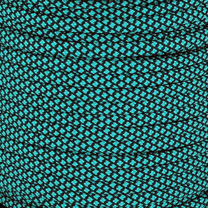 MOOCY Diamond Pattern Paracord 550 Blue Black, 5/32 in x 164 ft, 7 Inner by MOOCY