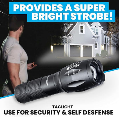 TacLight 3 Pk Tactical Flashlights High Lumens 40x Brighter than Regular Flash - Image 4