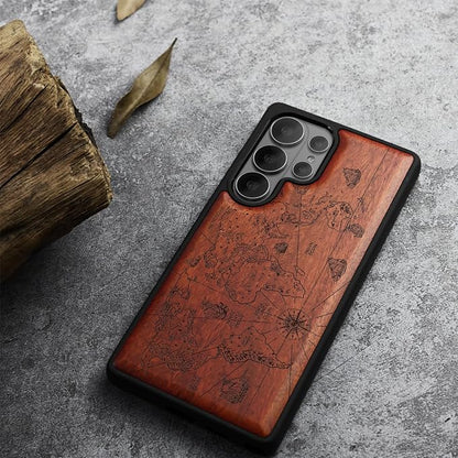 Carveit Magnetic Wooden Case for Samsung Galaxy S26 Ultra Case 2026, TPU - Image 3