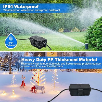 Hrensaw Small Weatherproof Electrical Connection Box, Outdoor Electrical Box - Image 4