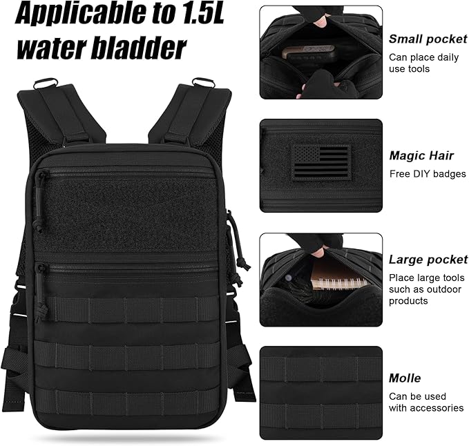 PETAC GEAR Tactical Molle Hydration Pack - Image 3