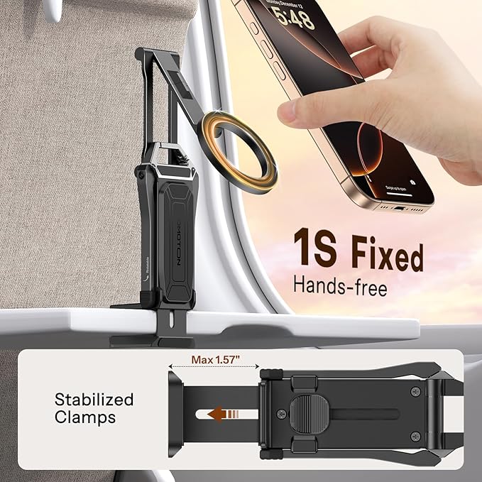 OMOTON TP02 360°Rotating for MagSafe Tripod, New Upgrade - Image 6