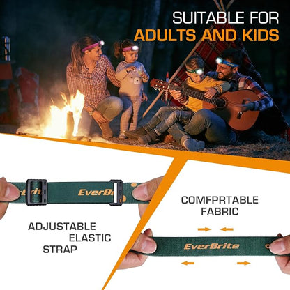 EverBrite Rechargeable Headlamp, 2 Pack Kids Headlamp - Image 8