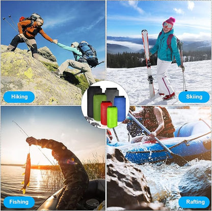 Shappy 6 Pcs Waterproof Dry Bag Set Ultralight Stuff Sack 20/15/10/8/5/3L - Image 7