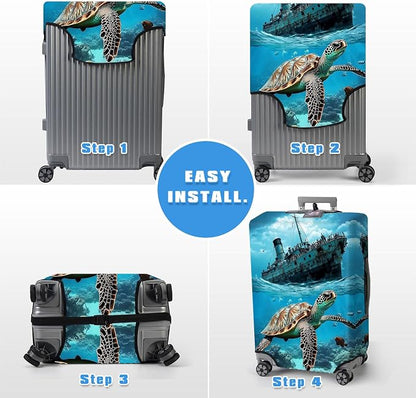 Luggage Cover Protector for 26-28 Inch Suitcases, TSA Approved Elastic Travel - Image 6