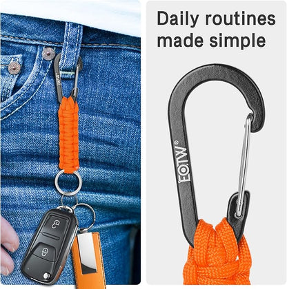EOTW Paracord Keychain for Men Women Paracord Carabiner Backpack Keychain - Image 3