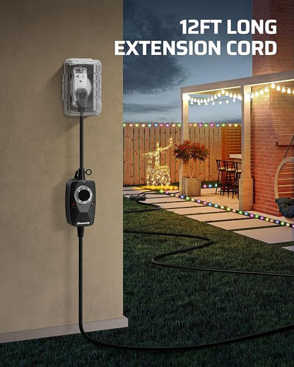 DEWENWILS Light Timer Outdoor Weatherproof - Image 2