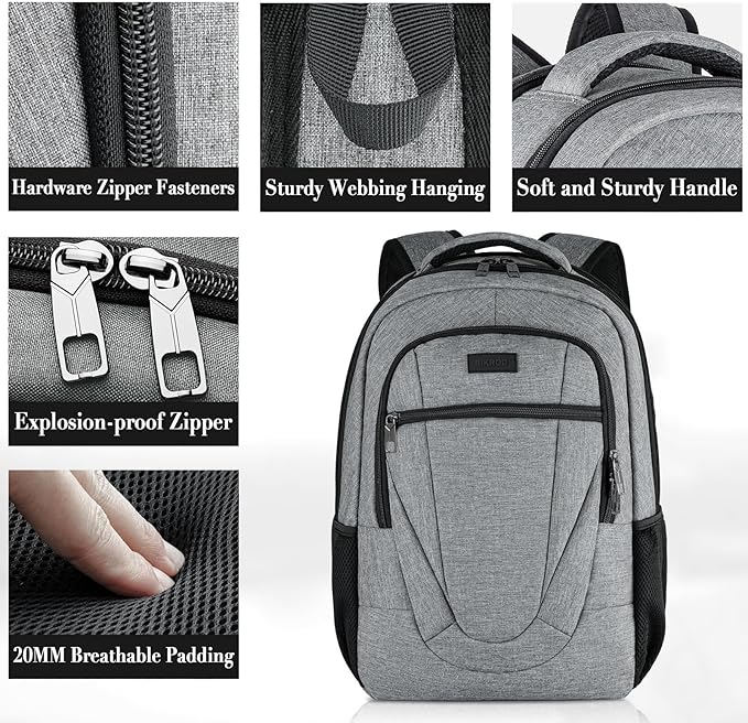 BIKROD Travel Laptop Backpack for Men and Women, Backpacks for School Teen Boys - Image 3