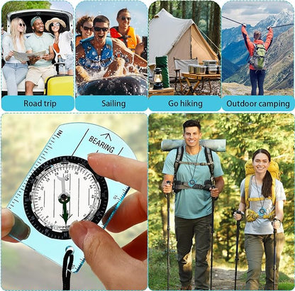 50 Pack Orienteering Compass Bulk Advanced Baseplate Compass Hiking Survival - Image 7