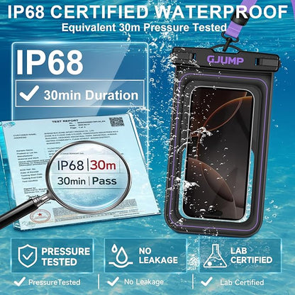 Waterproof Phone Pouch Floating 2 Pack, IP68 Dry Bag Compatible - Image 3