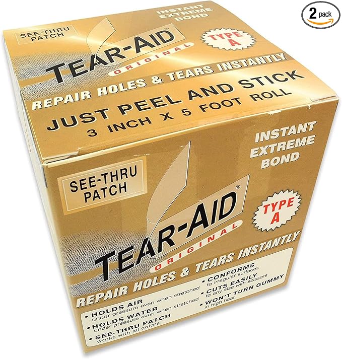 Tear-Aid Repairs Patch Roll Kit by TEAR-AID