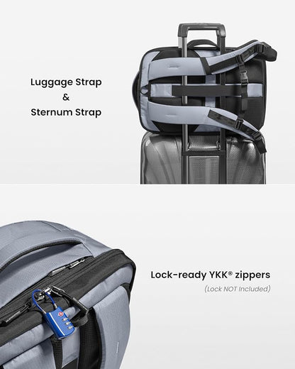 tomtoc Travel Backpack 28L, TSA Friendly Flight Approved Carry-on Luggage - Image 9
