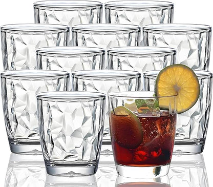 10 Oz Unbreakable Tritan Drinking Glasses Shatterproof Acrylic Glasses by VEILEDGEM