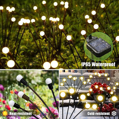 NBQQ Solar Garden Lights Outdoor, 4 Pack Swaying Light Waterproof Solar Lights - Image 7