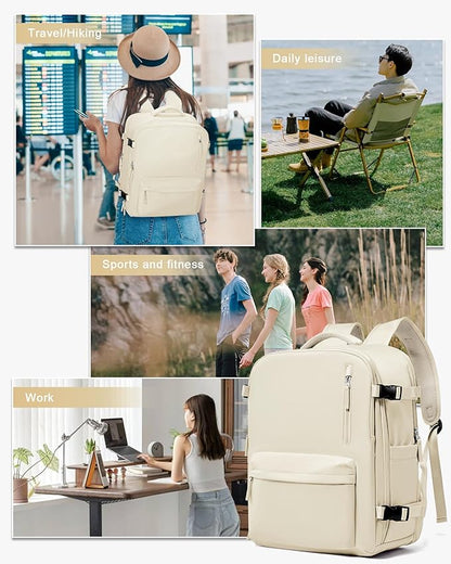 WONHOX Large Travel Backpack Carry on Flight Approved Laptop Work Business - Image 7