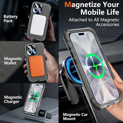 SPIDERCASE Magnetic for iPhone 17 Case Waterproof, 12FT Military Shockproof - Image 5