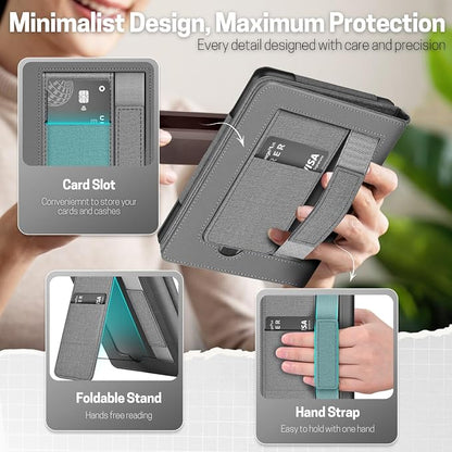 TNP Stand Case with Strap for Kindle Paperwhite 12th Gen 2024 / Kindle - Image 3