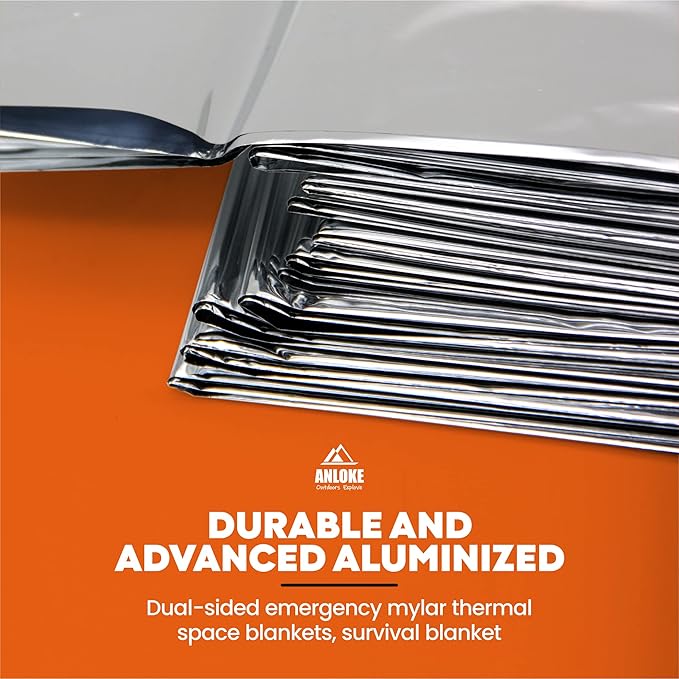 ANLOKE Emergency Blankets Mylar Thermal Blanket, of Gigantic Space Blanket 84 * - Image 6