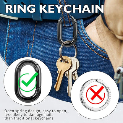 Small Carabiner, O-Ring Key Ring - Image 5