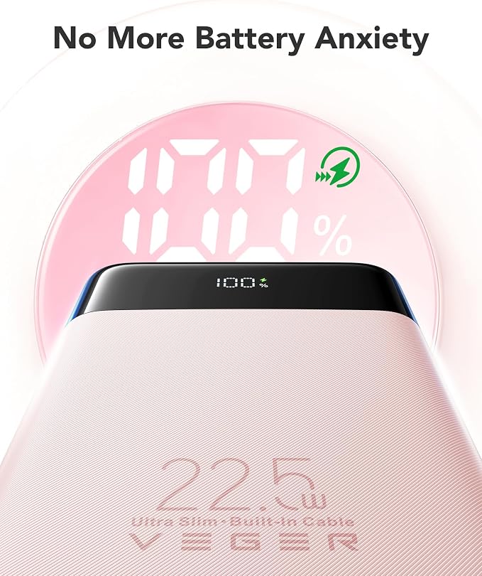 VEGER Portable Charger, Ultra Slim 22.5W Fast Charging - Image 6