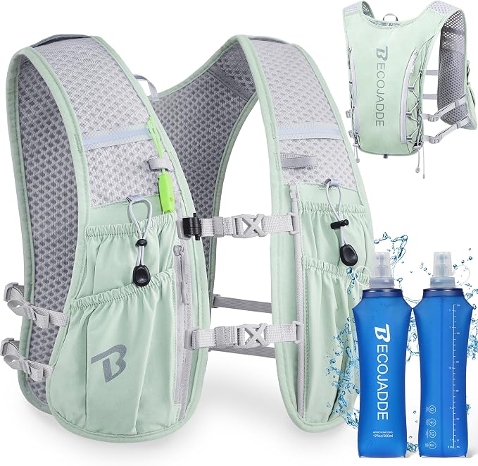 BECOJADDE Running Vest Hydration Backpack by BECOJADDE