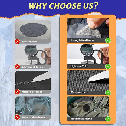 Down Jacket Repair Patch Kit, Outdoor Gear Tenacious Repair Tape, Self Adhesive - Image 4