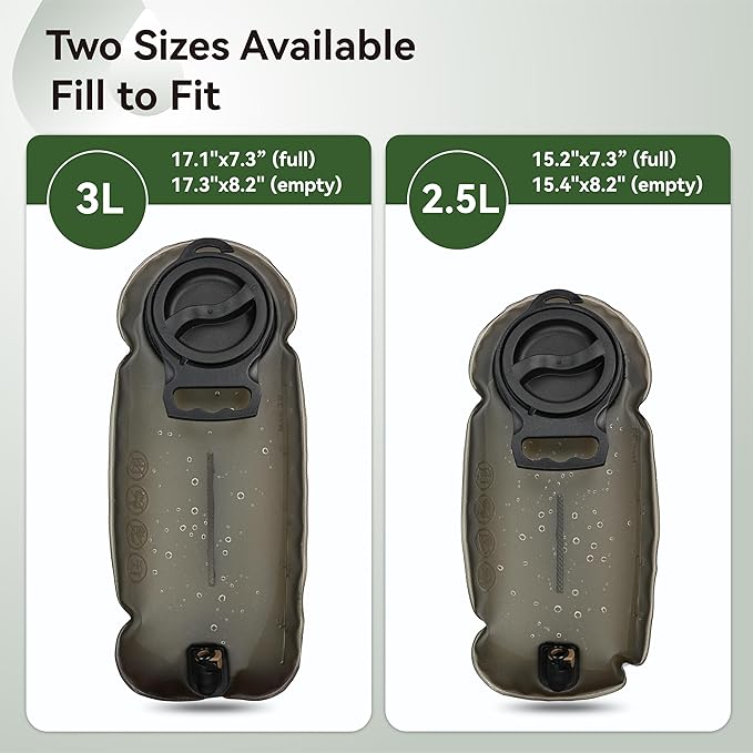 MARCHWAY 2L/2.5L/3L TPU Hydration Bladder, Ultra Durable Water Reservoir Bag - Image 6