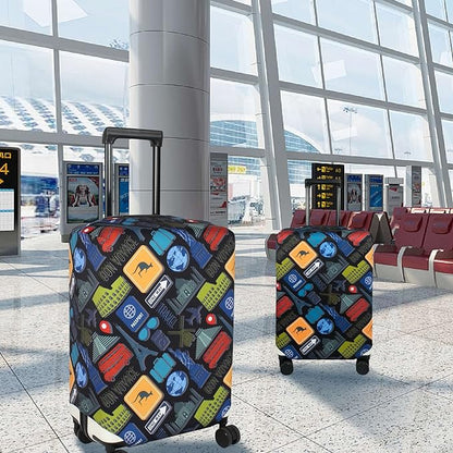 Explore Land Travel Luggage Cover Suitcase Protector Fits 23-26 Inch Case - Image 6