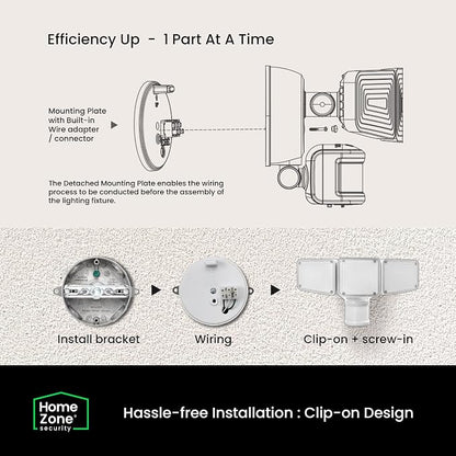 Home Zone Security 3500 Lumen LED Motion Sensor Light - Image 6