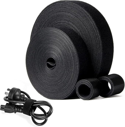 OneLeaf 2 Pack Fastening Cable Management Roll, Free Cutting Cable Straps by OneLeaf