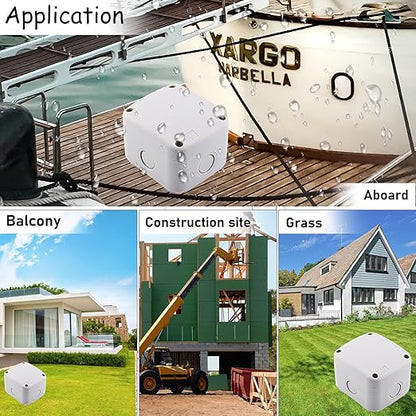 Nineleaf Waterproof Junction Box, IP66 Weatherproof Electrical Project Boxes - Image 2