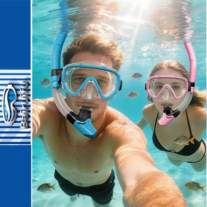 Bairuifu 2-Pack Snorkel Gear for Adults | Enhanced Anti-Fog & Anti-Leak - Image 7