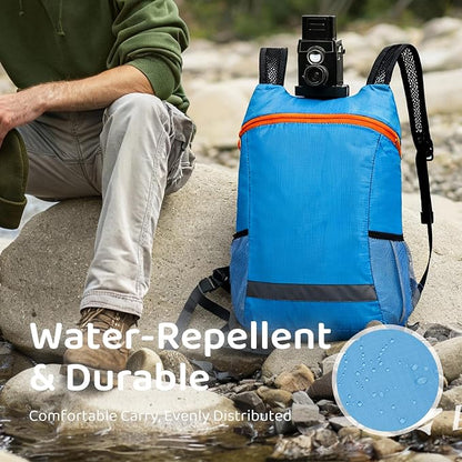 Lightweight and Thin Foldable Backpack, Climbing Bag, Hiking Daypack, 20L - Image 4