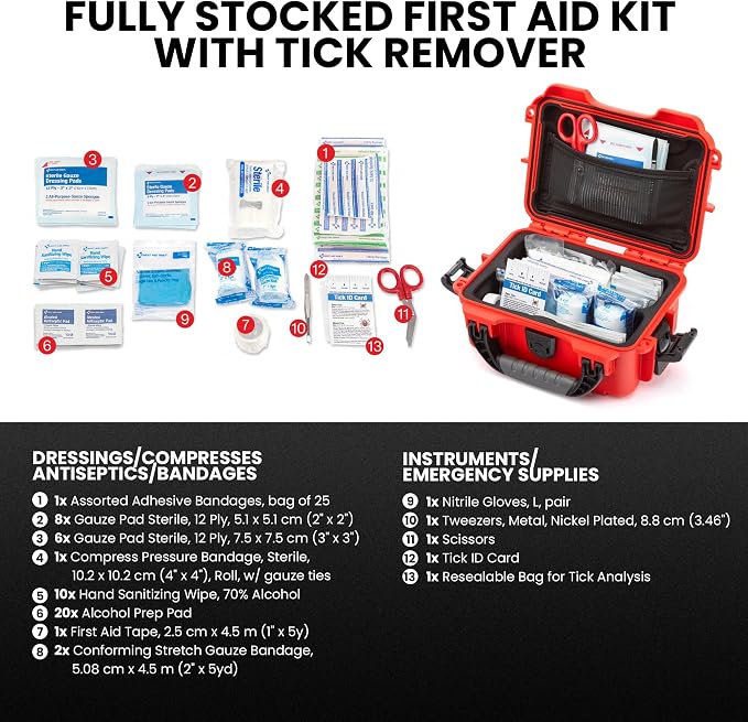 NANUK 903 - Small Waterproof First Aid Kit 78pcs – Pre-Stocked First Aid - Image 2