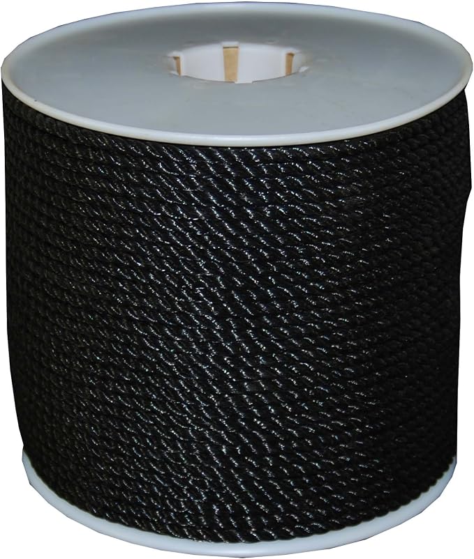 T.W Evans Cordage 191 Black Polypro Rope, 1/4-Inch x 600-Feet by T.W+.+Evans+Cordage+Co.