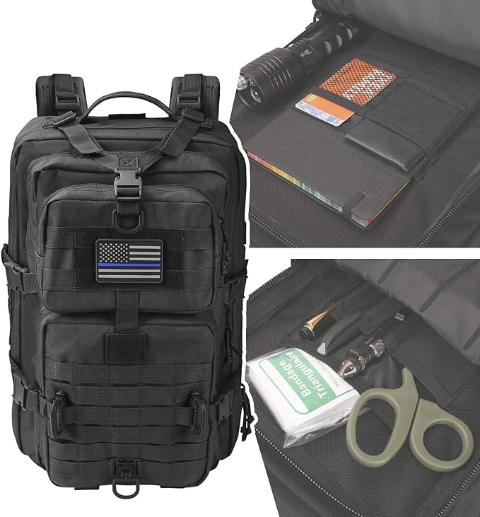 Hannibal Tactical MOLLE Assault Backpack, Tactical Backpack Military Army - Image 6