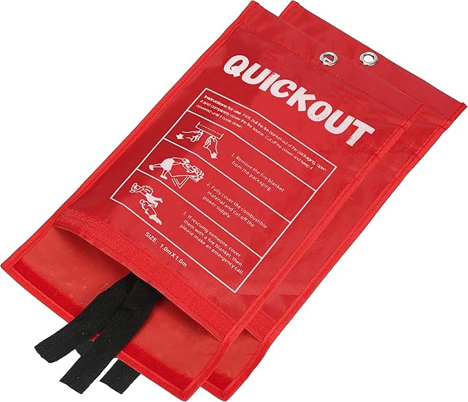 Crystal Lemon Fire Blanket 12-Pack, 39x39 Multi-Use Emergency Fire Suppression - Image 5