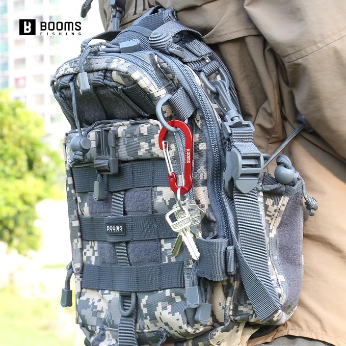 Booms Fishing CC5 Multi-Use Carabiner Clips, 10 Pack 2.3"/ 3.1" Caribeener Clips - Image 3