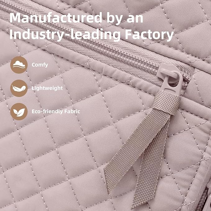 Backpack for Women, College Backpack, Quilted Casual Daypack, Waterproof - Image 4