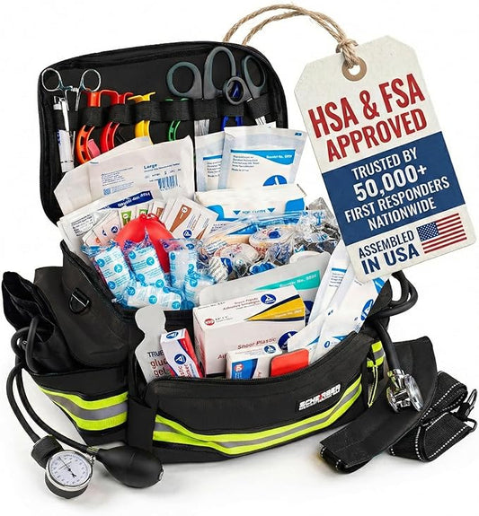 Scherber First Responder Fully-Stocked Professional Essentials EMT/EMS Trauma by Scherber